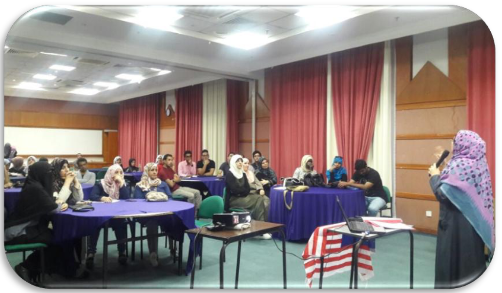 International students studying together